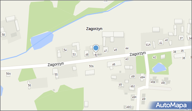 Zagorzyn, Zagorzyn, 51, mapa Zagorzyn