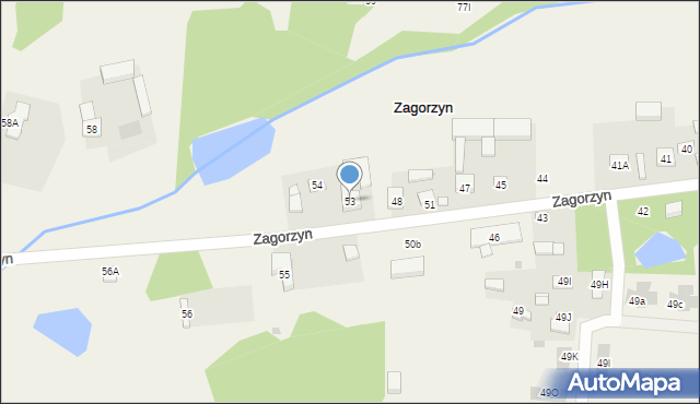 Zagorzyn, Zagorzyn, 53, mapa Zagorzyn