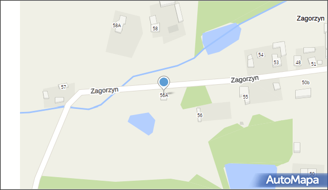 Zagorzyn, Zagorzyn, 56A, mapa Zagorzyn