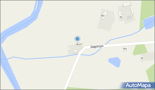 Zagorzyn, Zagorzyn, 57, mapa Zagorzyn