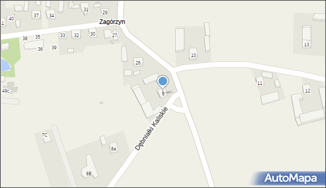 Zagorzyn, Zagorzyn, 9, mapa Zagorzyn