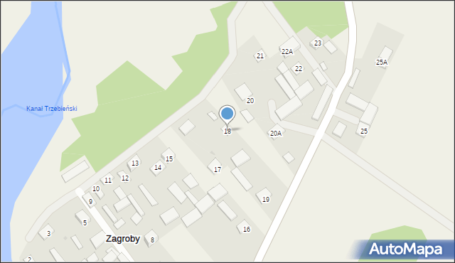 Zagroby, Zagroby, 18, mapa Zagroby