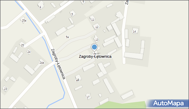 Zagroby-Łętownica, Zagroby-Łętownica, 15, mapa Zagroby-Łętownica