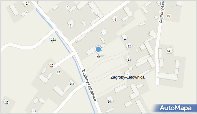Zagroby-Łętownica, Zagroby-Łętownica, 5a, mapa Zagroby-Łętownica
