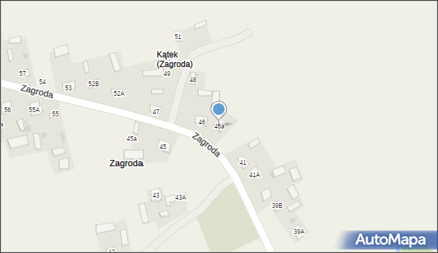 Zagroda, Zagroda, 46a, mapa Zagroda