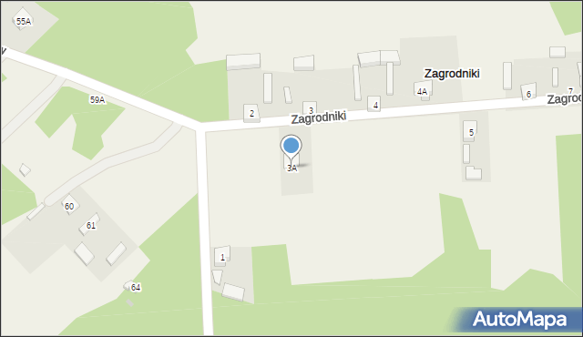 Zagrodniki, Zagrodniki, 3A, mapa Zagrodniki