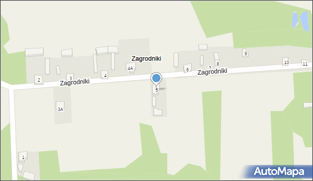 Zagrodniki, Zagrodniki, 5, mapa Zagrodniki