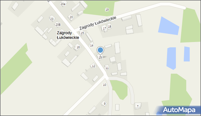 Zagrody Łukówieckie, Zagrody Łukówieckie, 13, mapa Zagrody Łukówieckie