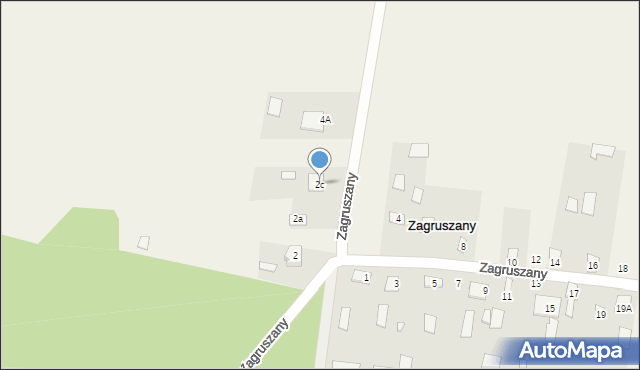 Zagruszany, Zagruszany, 2c, mapa Zagruszany