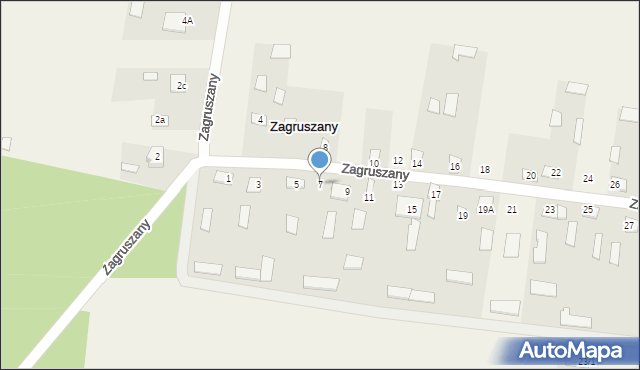 Zagruszany, Zagruszany, 7, mapa Zagruszany