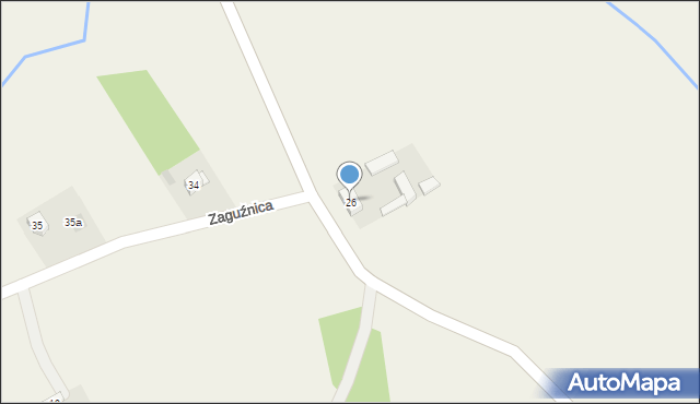 Zaguźnica, Zaguźnica, 26, mapa Zaguźnica