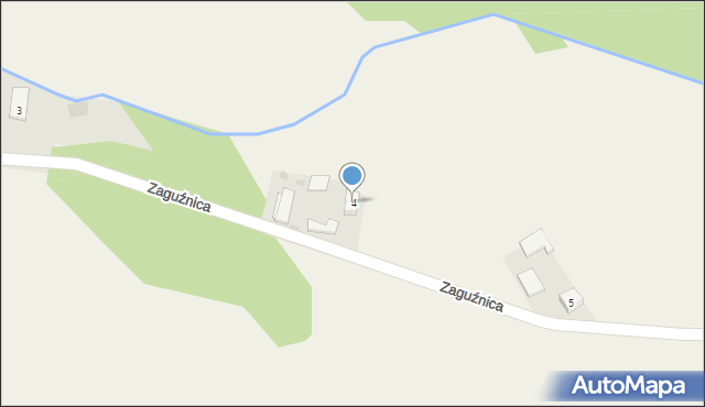 Zaguźnica, Zaguźnica, 4, mapa Zaguźnica