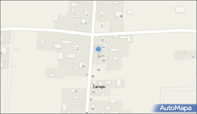 Zahajki, Zahajki, 23, mapa Zahajki