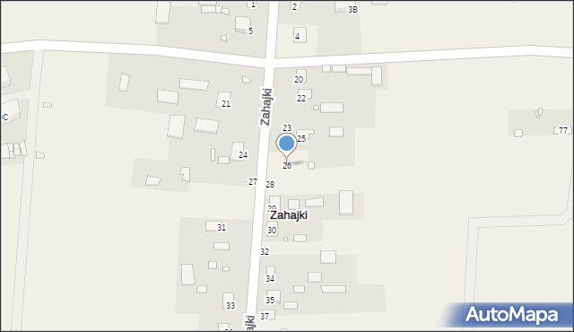 Zahajki, Zahajki, 26, mapa Zahajki