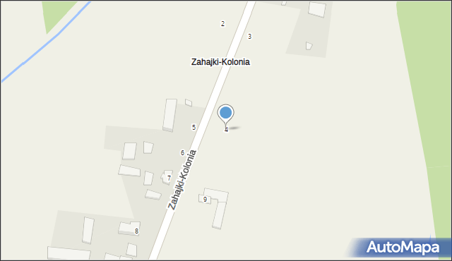 Zahajki-Kolonia, Zahajki-Kolonia, 4, mapa Zahajki-Kolonia