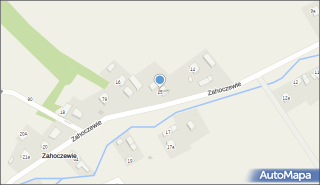 Zahoczewie, Zahoczewie, 15, mapa Zahoczewie