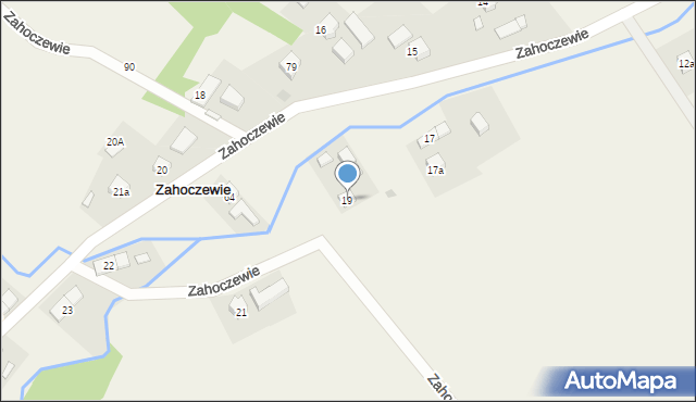 Zahoczewie, Zahoczewie, 19, mapa Zahoczewie