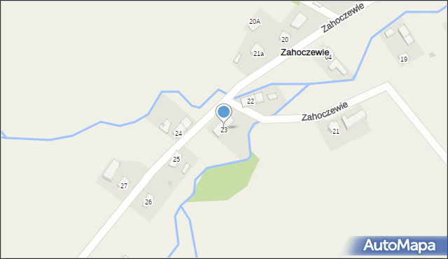 Zahoczewie, Zahoczewie, 23, mapa Zahoczewie