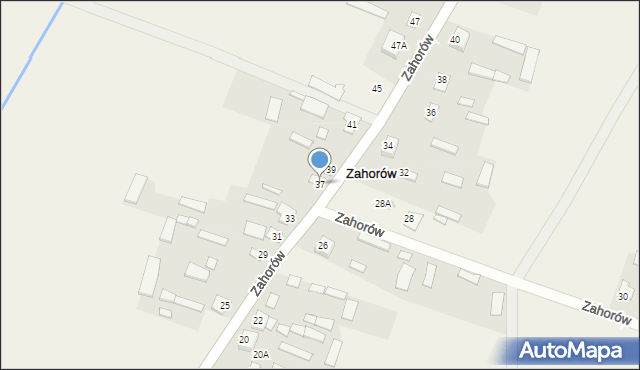 Zahorów, Zahorów, 37, mapa Zahorów