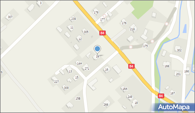 Zahutyń, Zahutyń, 14, mapa Zahutyń