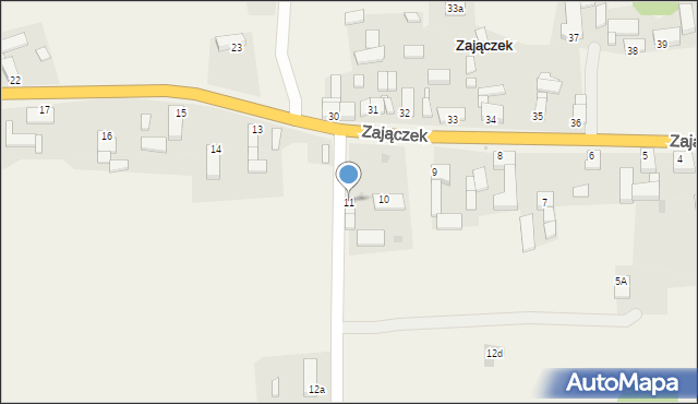 Zajączek, Zajączek, 11, mapa Zajączek