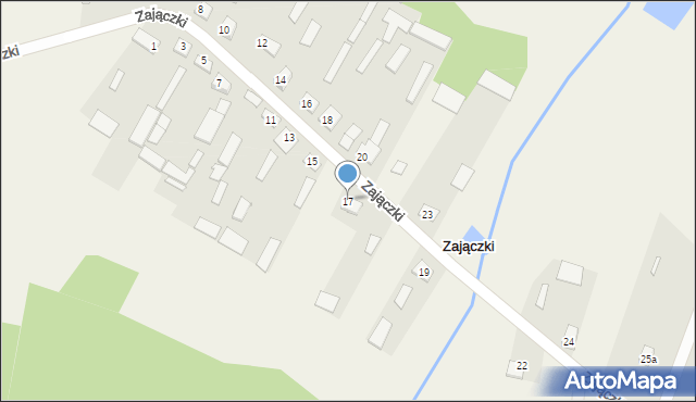 Zajączki, Zajączki, 17, mapa Zajączki