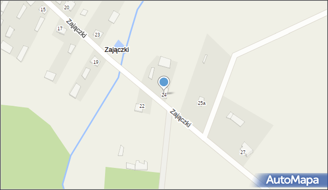 Zajączki, Zajączki, 24, mapa Zajączki