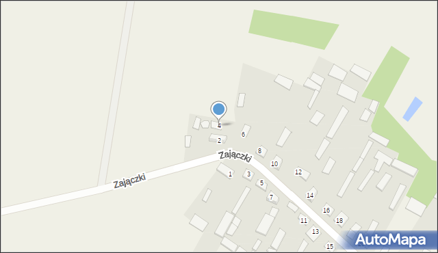 Zajączki, Zajączki, 4, mapa Zajączki