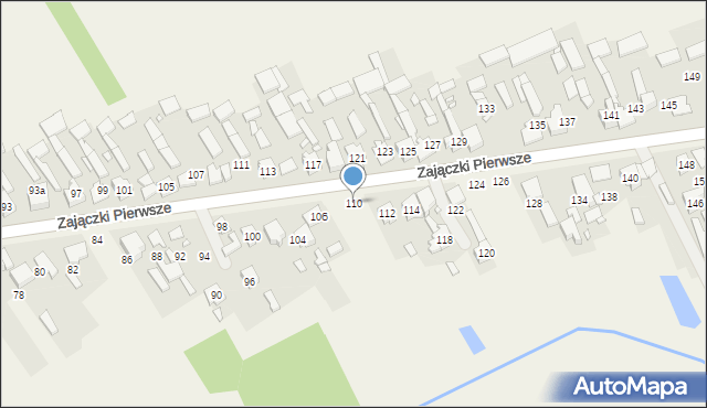 Zajączki Pierwsze, Zajączki Pierwsze, 110, mapa Zajączki Pierwsze