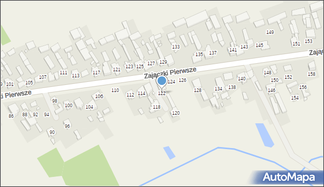 Zajączki Pierwsze, Zajączki Pierwsze, 122, mapa Zajączki Pierwsze