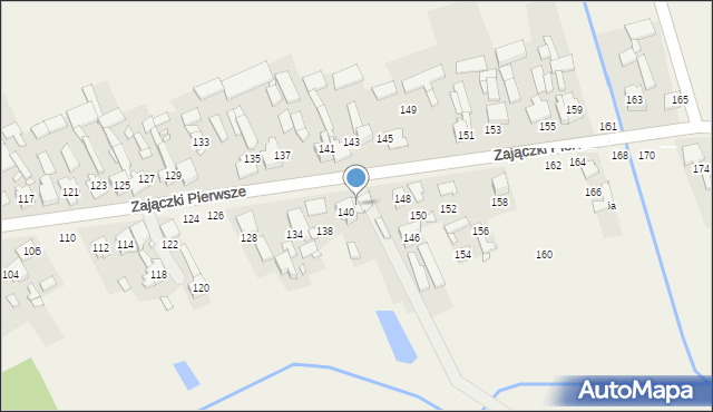 Zajączki Pierwsze, Zajączki Pierwsze, 142, mapa Zajączki Pierwsze