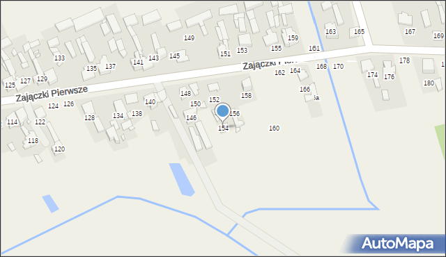 Zajączki Pierwsze, Zajączki Pierwsze, 154, mapa Zajączki Pierwsze