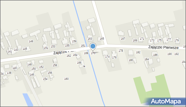 Zajączki Pierwsze, Zajączki Pierwsze, 170, mapa Zajączki Pierwsze