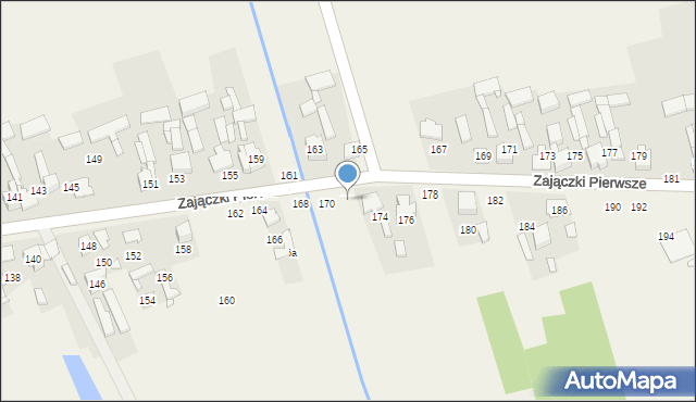 Zajączki Pierwsze, Zajączki Pierwsze, 172, mapa Zajączki Pierwsze