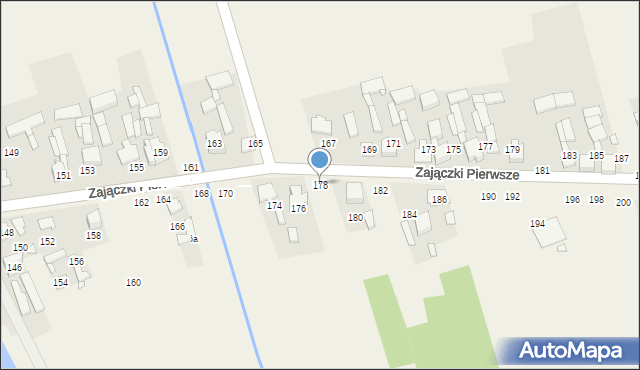 Zajączki Pierwsze, Zajączki Pierwsze, 178, mapa Zajączki Pierwsze