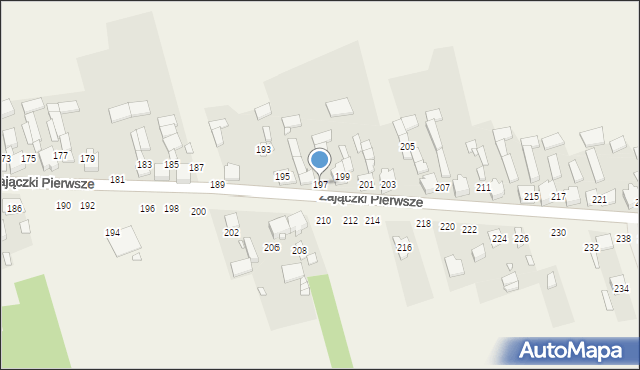 Zajączki Pierwsze, Zajączki Pierwsze, 197, mapa Zajączki Pierwsze