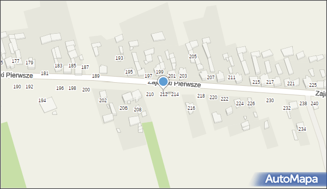 Zajączki Pierwsze, Zajączki Pierwsze, 212, mapa Zajączki Pierwsze