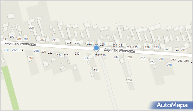 Zajączki Pierwsze, Zajączki Pierwsze, 238, mapa Zajączki Pierwsze