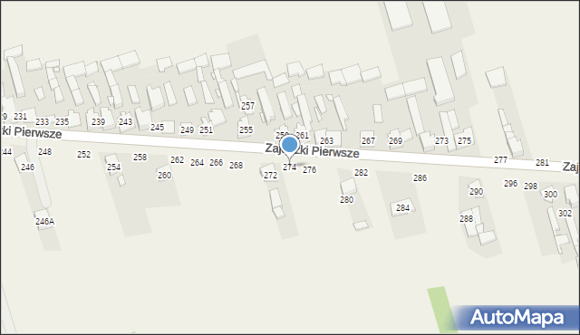 Zajączki Pierwsze, Zajączki Pierwsze, 274, mapa Zajączki Pierwsze