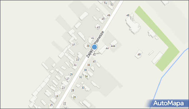 Zajączki Pierwsze, Zajączki Pierwsze, 42, mapa Zajączki Pierwsze