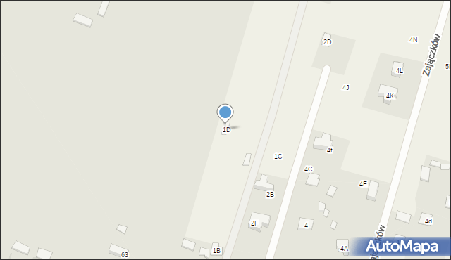 Zajączków, Zajączków, 1D, mapa Zajączków