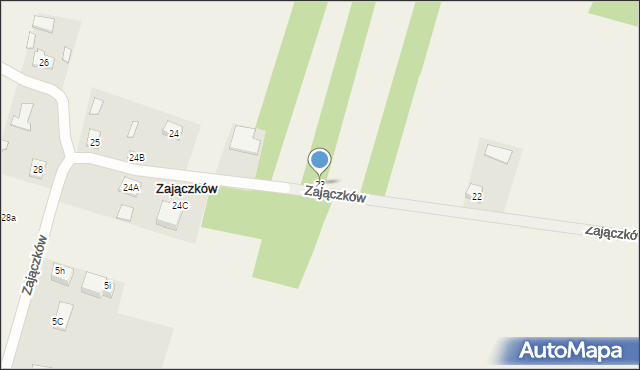 Zajączków, Zajączków, 23, mapa Zajączków