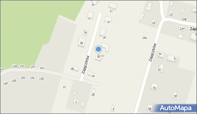 Zajączków, Zajączków, 3C, mapa Zajączków
