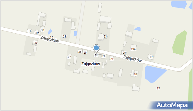 Zajączków, Zajączków, 24, mapa Zajączków