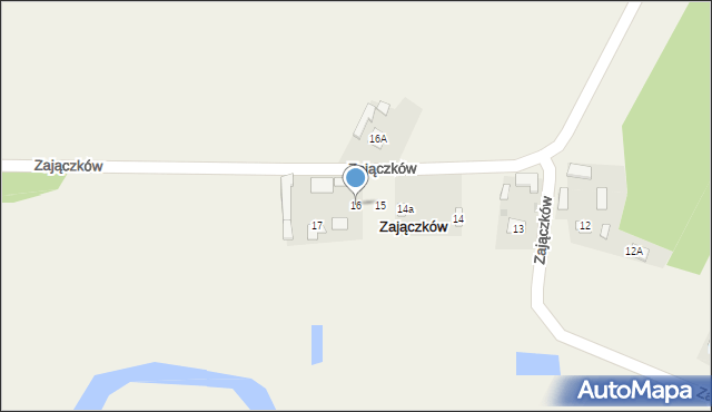 Zajączków, Zajączków, 16, mapa Zajączków