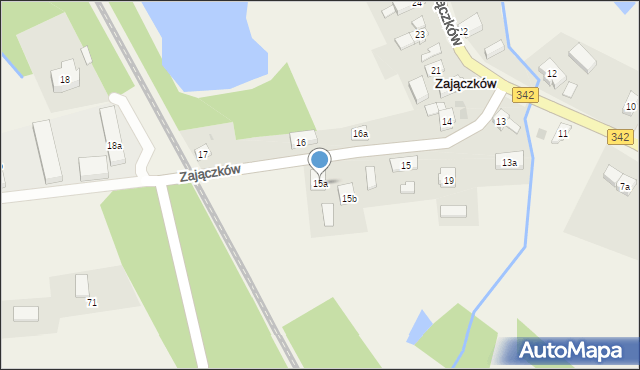 Zajączków, Zajączków, 15a, mapa Zajączków