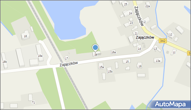 Zajączków, Zajączków, 16, mapa Zajączków