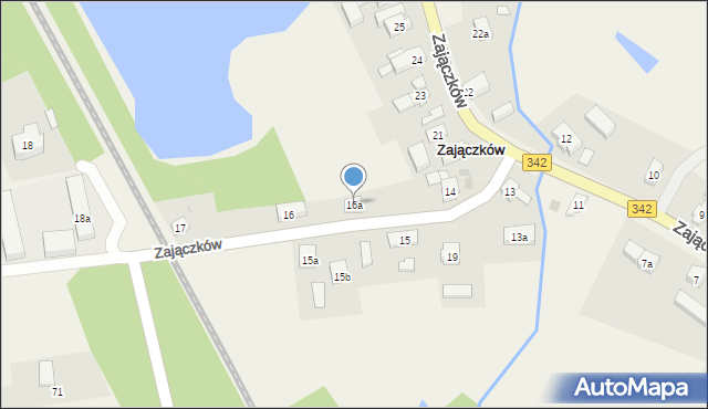 Zajączków, Zajączków, 16a, mapa Zajączków