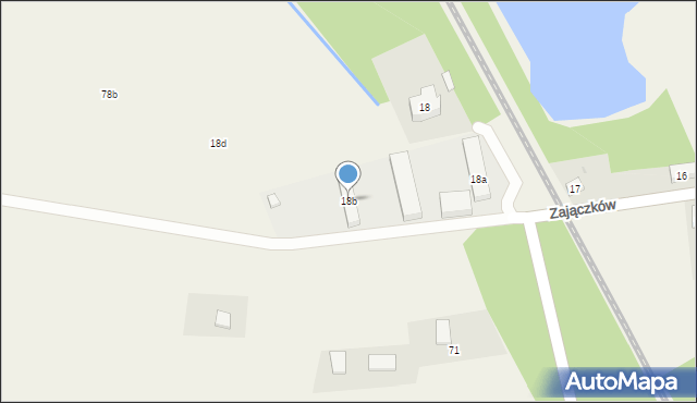 Zajączków, Zajączków, 18b, mapa Zajączków