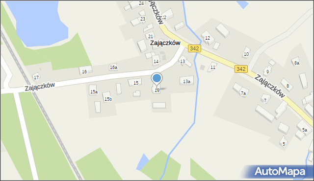 Zajączków, Zajączków, 19, mapa Zajączków